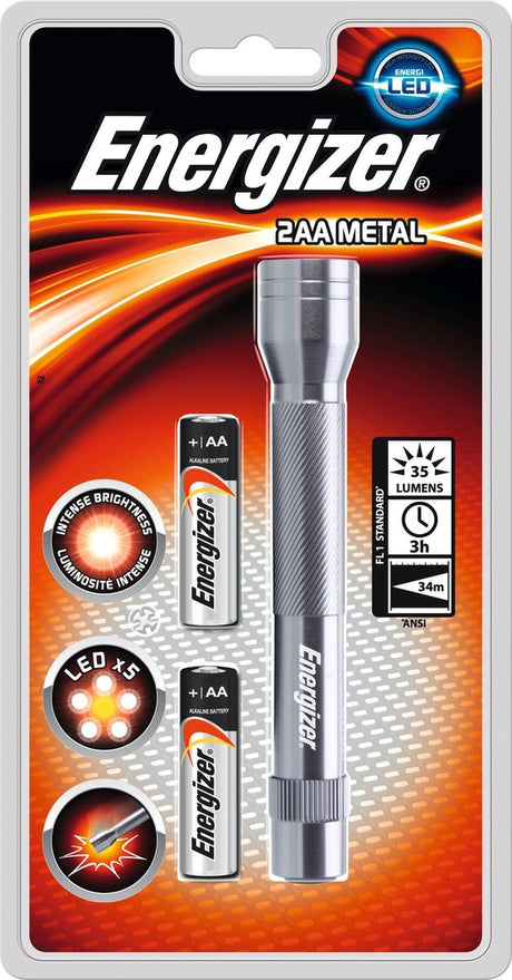 Energizer LED lommelygte – 50 lm – grå