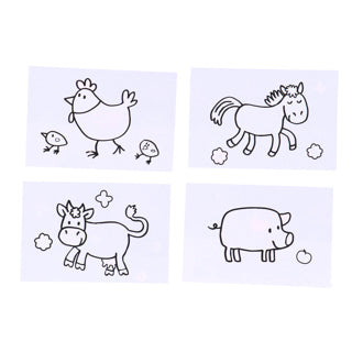 Ses creative ses min første farvning med vand - husdyr