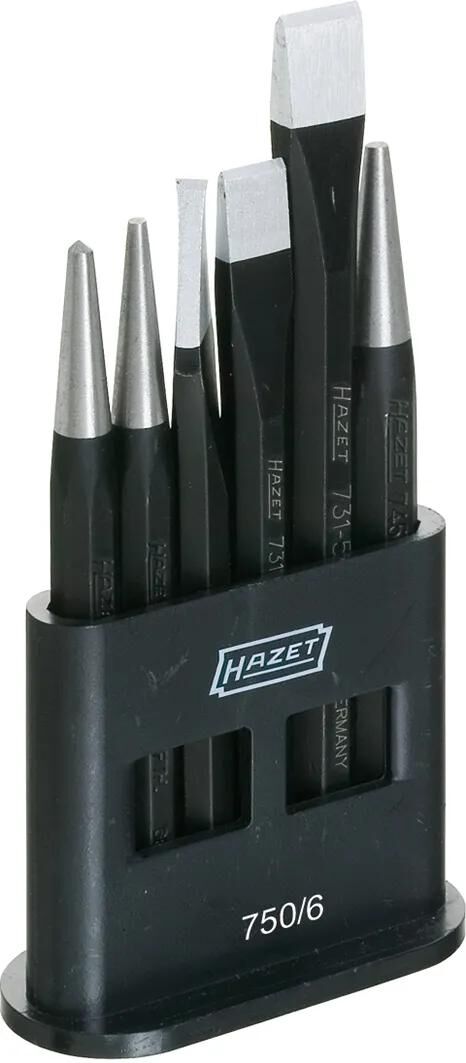 Hazet schlagwerkzeugsatz 750 6 mejsler og kerner sæt 6 stk 750 6