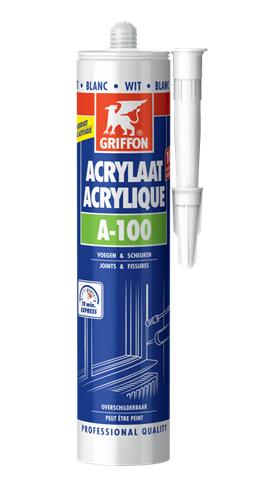 Griffon akryl fugemasse a-100 hvid 300ml