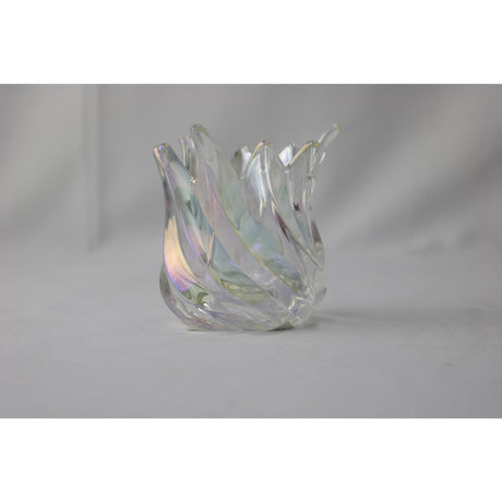 Palæ atmosfære fyrfadsstage tulipan hvid 9x9x9,3cm