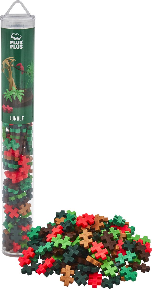 Plus-plus tube jungle 100 dele byggesæt - 4266 - byggelegetøj - byggelegetøj - sæt med byggeklodser - fra 5 år