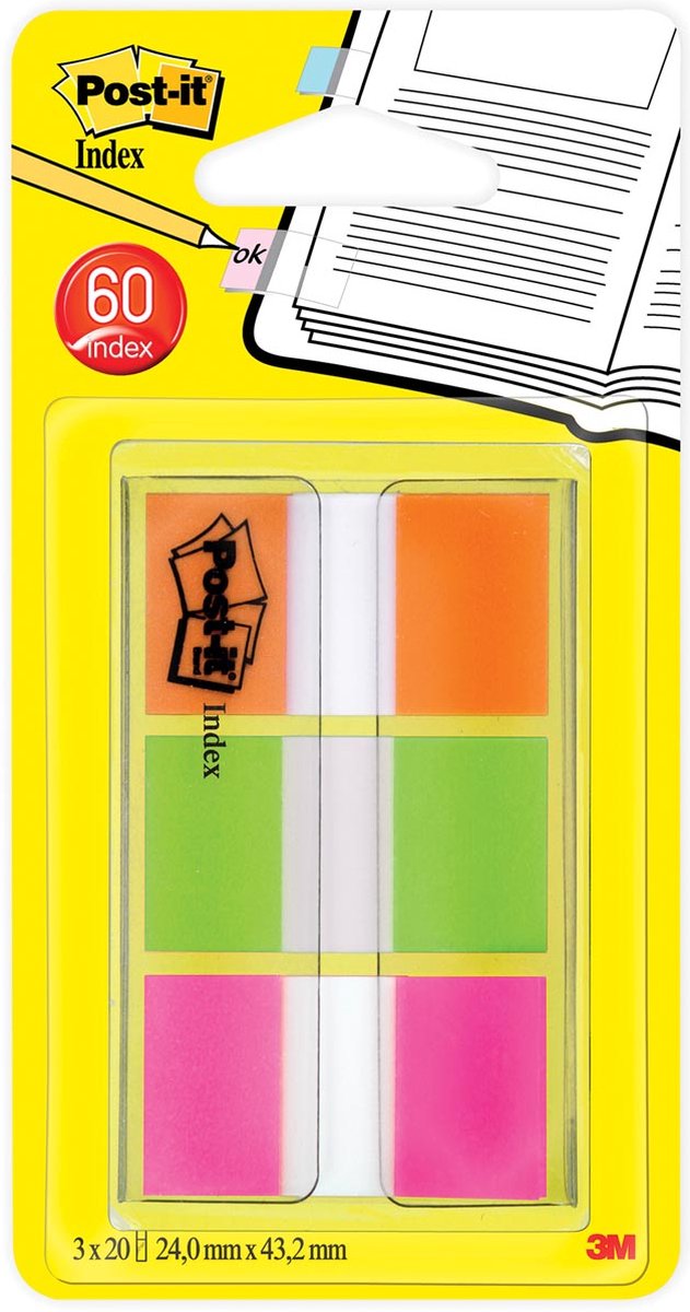 Post-it indeksfaner 3m 680olp ass