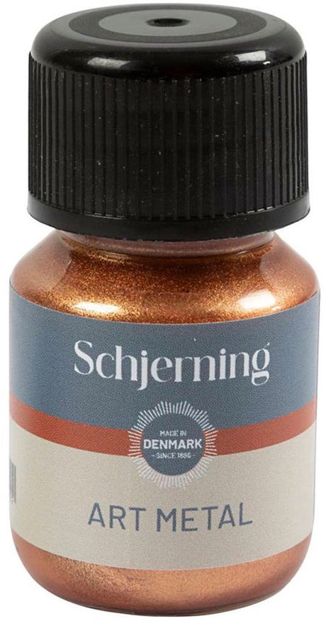 Creativ firmametalmaling - medium guld - blank maling - til forskellige overflader - 30ml - kunstmetal - vandbaseret - perfekt dækning - nem at påføre