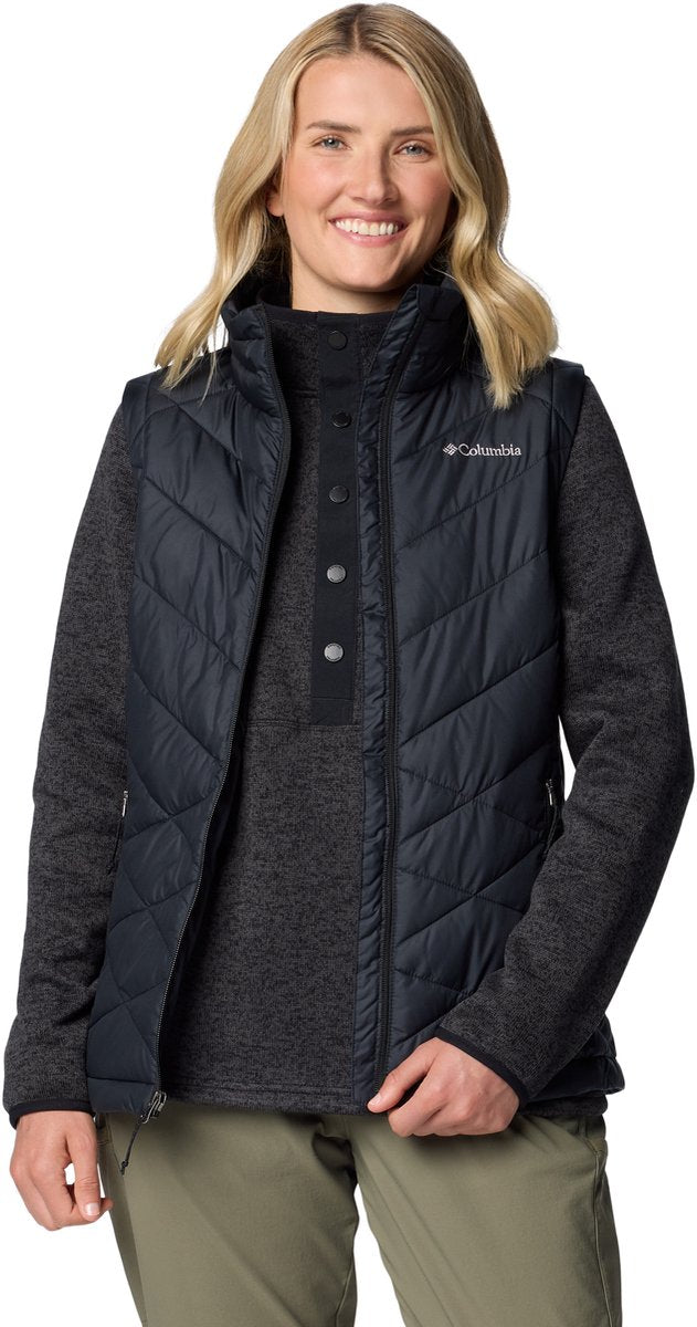 Columbia heavenly™ ii vest til kvinder udendørs kropsvarmer - sort