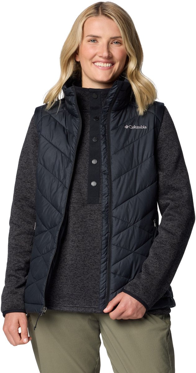 Columbia heavenly™ ii vest til kvinder udendørs kropsvarmer - sort