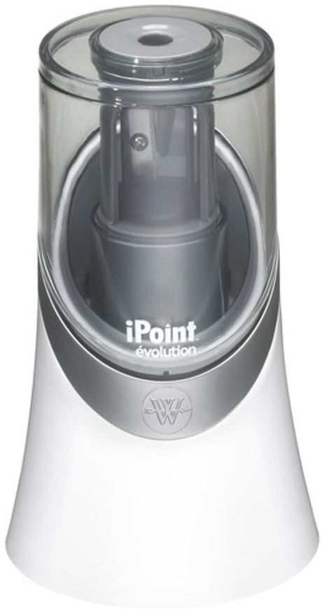 Westcott blyantspidser - ipoint evolution - elektrisk - ekskl. batterier - hvid - ac-e55031