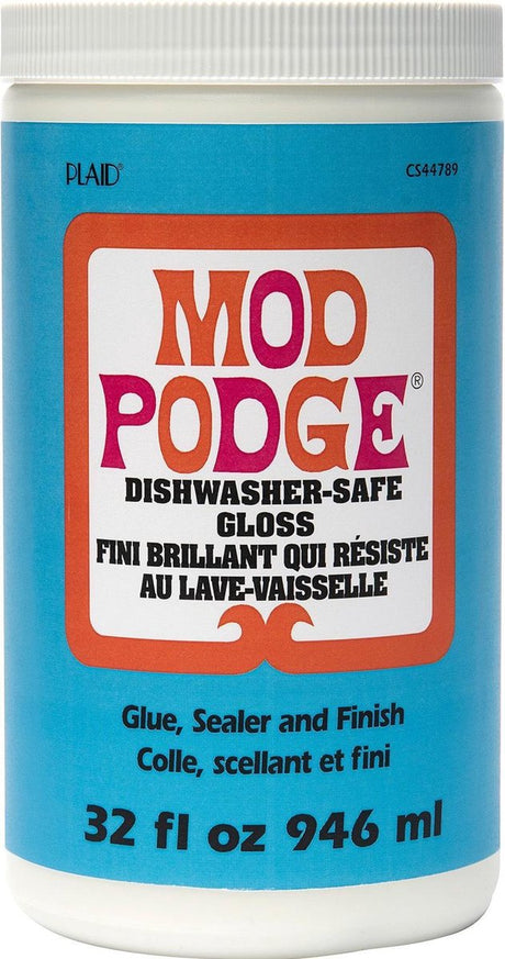 Mod podge decoupage klæbende sealer finish - tåler opvaskemaskine - 946ml