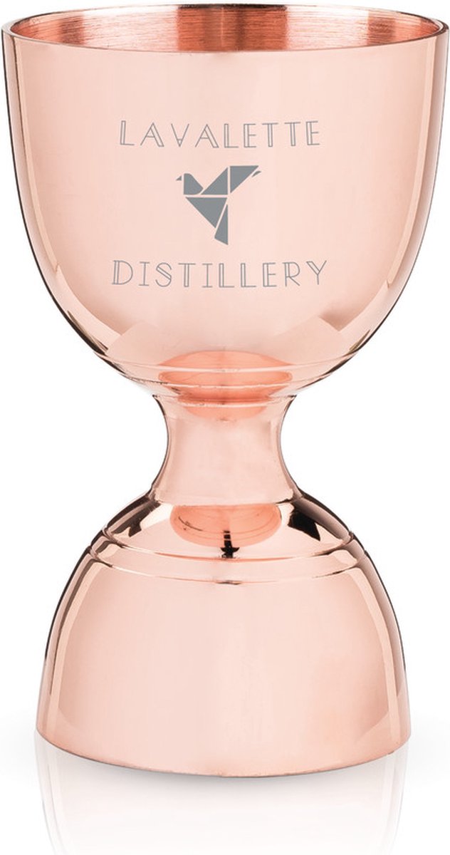 Viski canterbury jigger - rustfrit stål - 30 60ml - kobber farve