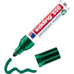 Permanent markør edding 550 3 -4 mm grøn rund
