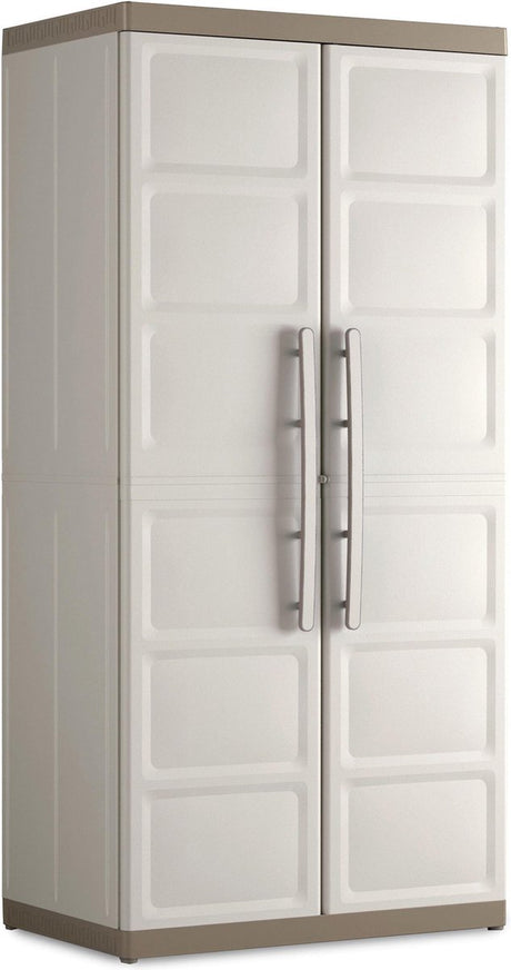 Kis Keter Excellence XL opbevaringsskab højt - 4 hylder - 54x89x182cm - beige taupe