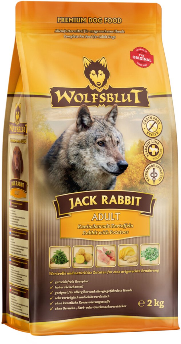 Wolfsblut hundefoder voksen jack kanin 2 kg