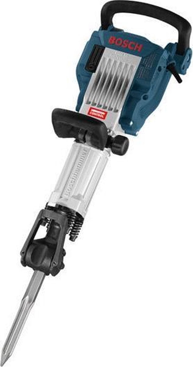 Bosch nedrivningshammer gsh 16-30 (bærehåndtag, maskindug, spidsmejsel 400 mm, vogn, fedtrør)