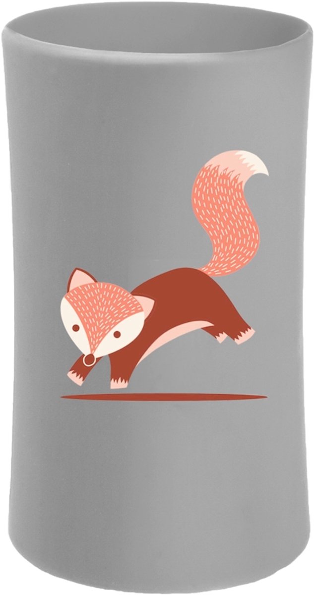 Pura silikone sleeve fox - beskyttende betræk til rustfri stålflasker - holdbar, BPA-fri og øger grebet - velegnet til sugerør og drikkeflasker