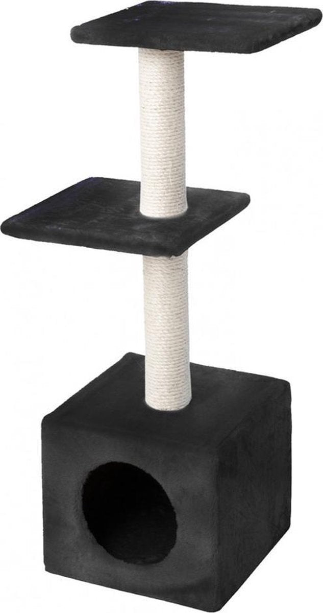 Ebi classic palazzo - kradsestolpe - sort - 30 x 30 x 90 cm
