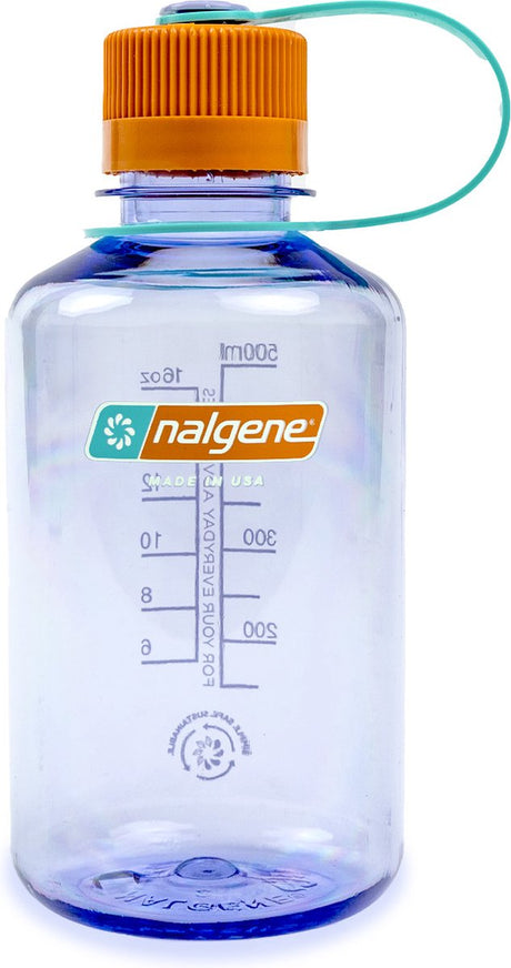 Nalgene - flaske med smal mund - drikkedunk - vandflaske - lækagesikker - 500 ml - bpa fri - sustain - ametyst