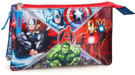 Jim jam penalhus avenger marvel pennehus 3 rum med 2 lynlåse