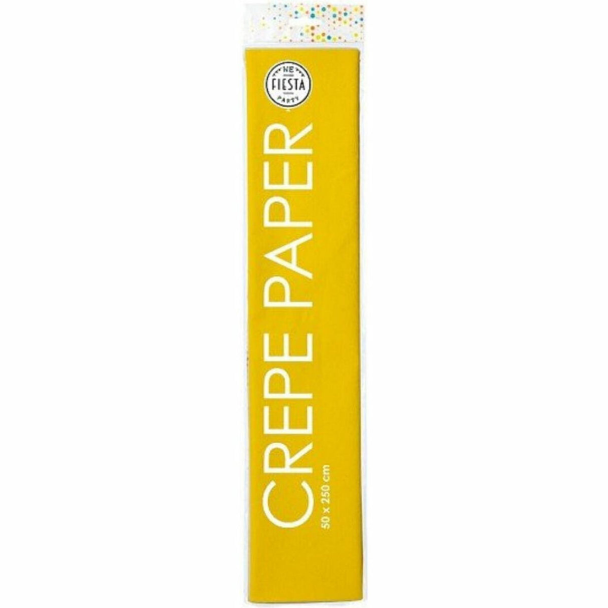 Globos crepepapir 50x250cm gul pakke med 12 ruller