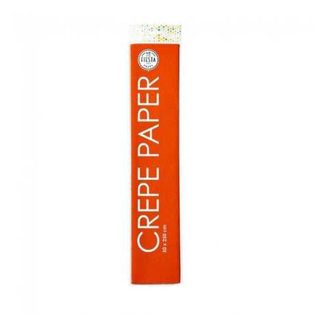 Crepepapir 50x250cm orange, pakke med 12 ruller