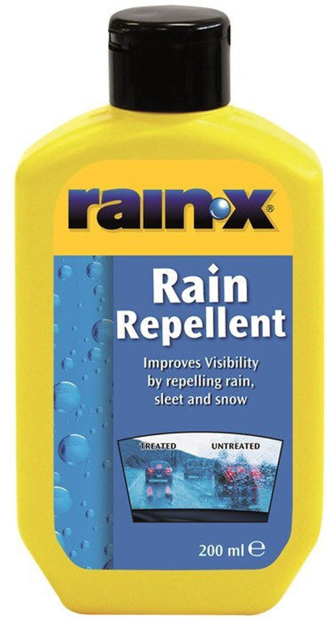 Rain-x regnafvisende vinduesbehandling 200ml - langvarig effekt - til alle køretøjer - nem at påføre