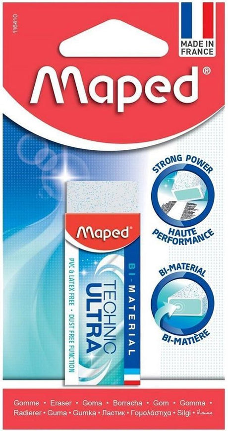Maped office maped eraser technic ultra | hvid | blister med 1 stk