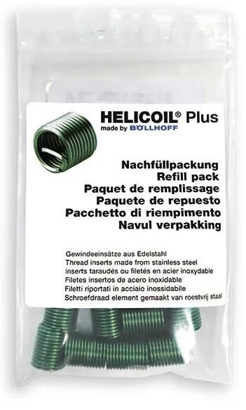 Böllhoff gevindindsats helicoil plus refill pack helicoil m8 x 1,25 12,00mm