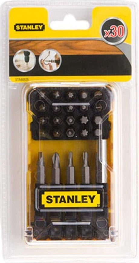 Stanley sta60525-xj serie - skruebit sæt - 30 styk - magnetisk holder - rustfrit stål