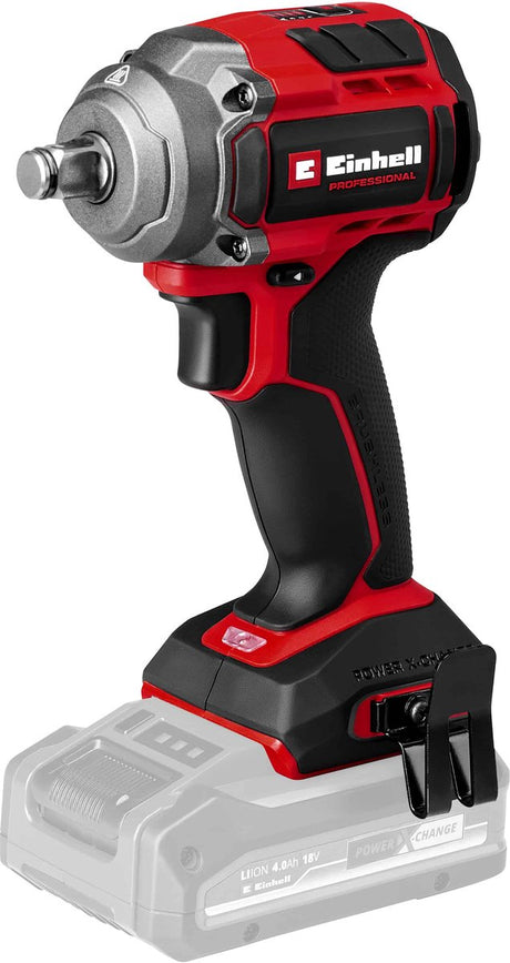 Einhell professionel akku slagnøgle tp-cw 18 350-c li bl-solo (rød sort, power x-change, batteri og oplader medfølger ikke)