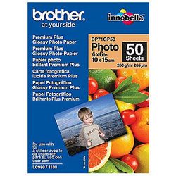 Brother fotopapir bp71gp50 a6 260 g m² blank hvid