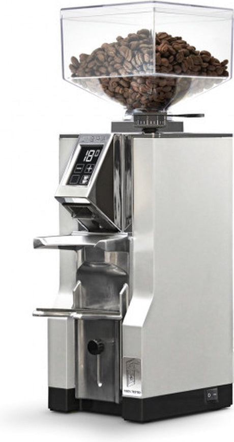 Eureka mignon libra matt black espresso elektrische koffiemolen - chroom
