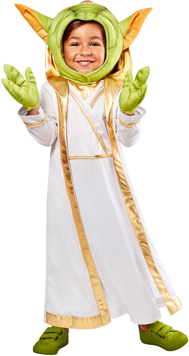 Rubiner master yoda barnekostume - - str. 3-4 år