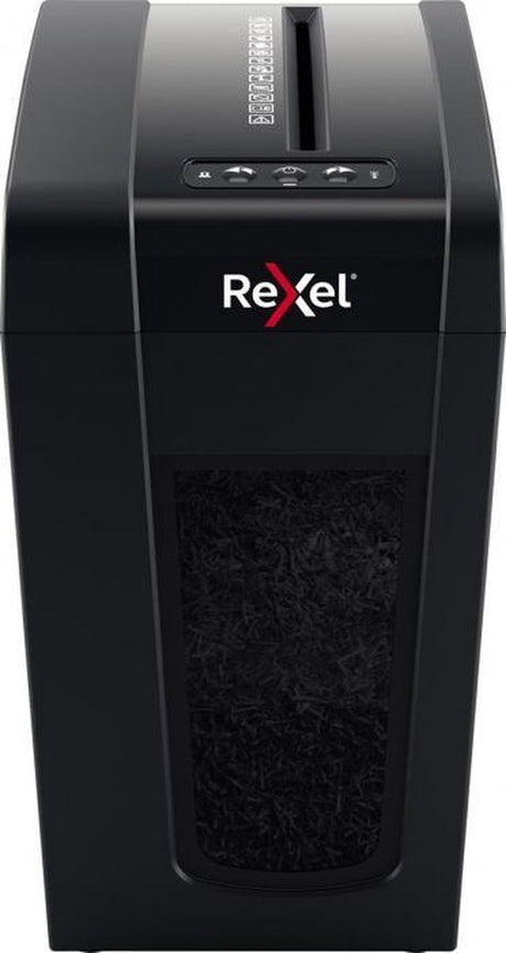 Rexel secure x10-sl lydløs papirmakulator - p4 mikromakulerer - op til 6 ark - 10l - sort