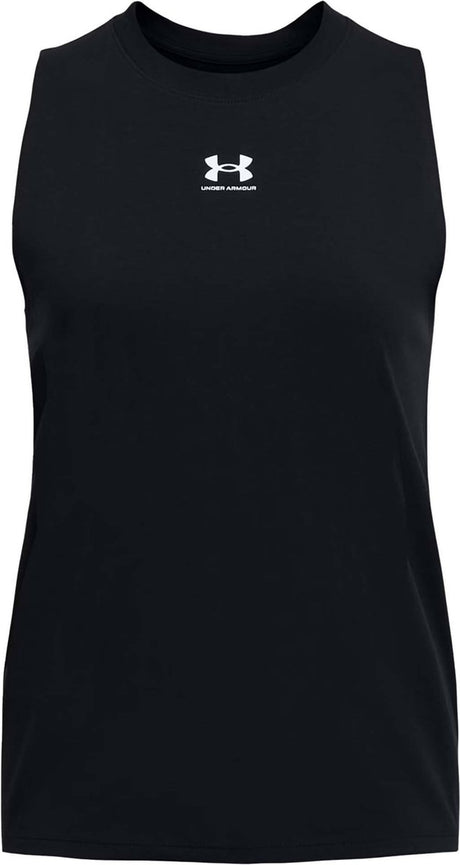 Under armour ua rivaliserende muscle tank-blk sportstrøje til kvinder - sort - hvid