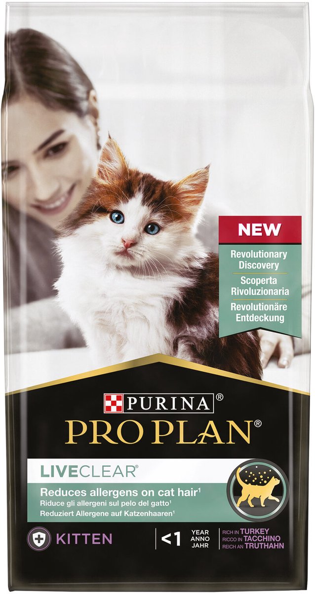 Pro plan killing liveclear tør kattefoder - kalkun - 1,4 kg