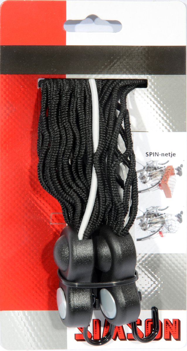 Spinbindet sort hvid