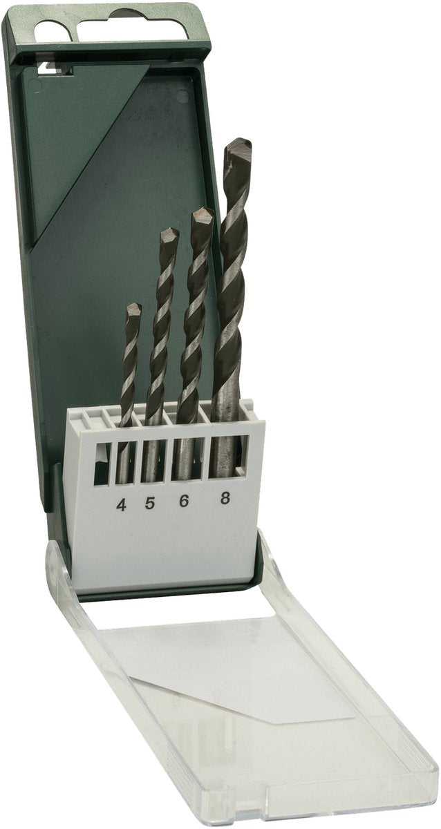 Bosch - universalbor, 4-delt sæt 4,0x75; 5,0x85; 6,0x100; 8,0 x 120