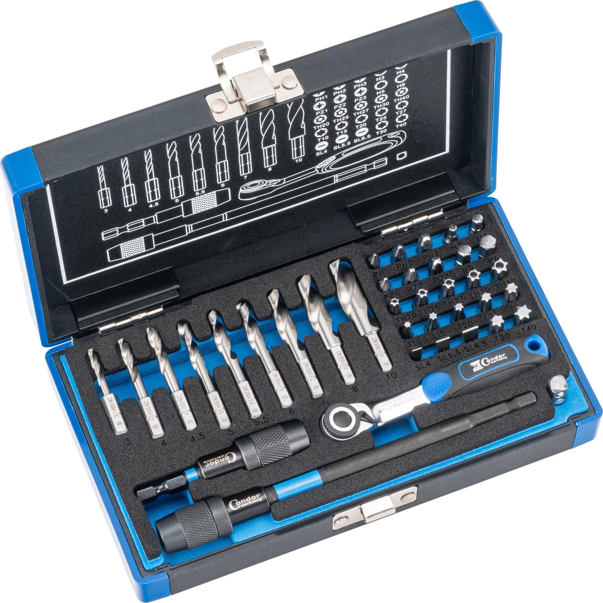Condor specialborsæt 39600 spiralbor hss-g 38tlg.