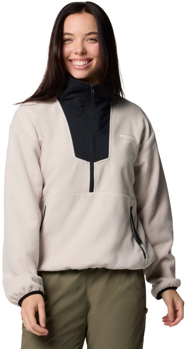 Columbia sequoia grove™ 1 2 lynlås fleece til kvinder udendørs sweater - mørk sten, sort