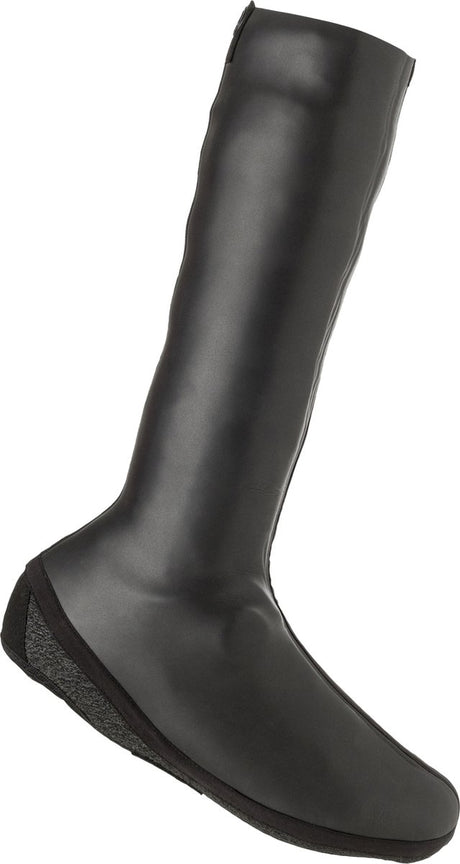 Agu neopreen overschoenen - kniehoge fietsoverschoenen - unisex - 4mm orca skin - winddicht en waterdicht - kevlar versterkte neus - getapete naden - zwart - l 44 45