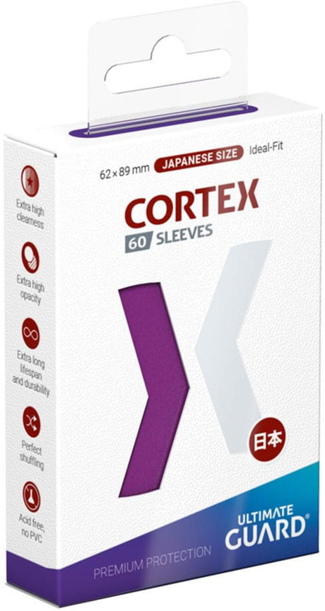 Ultimate guard cortex ærmer japansk størrelse (60) - lilla