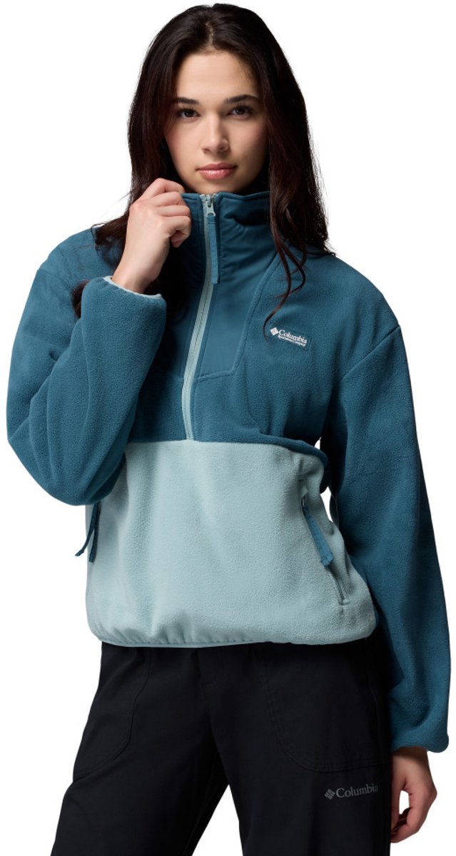 Columbia sequoia grove™ 1 2 fleece-friluftstrøje til kvinder med lynlås - everblue, knust blå