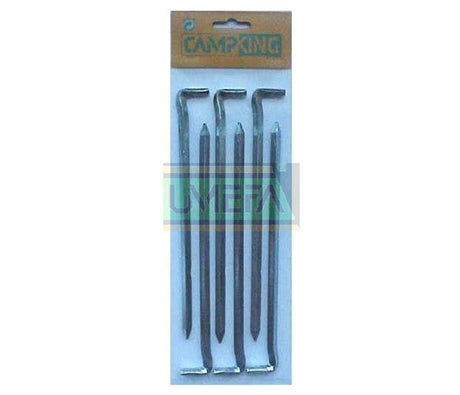 Camping umefa jordpæl kvadratisk 20 cm -6 mm 6 stk