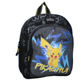 Vadobag rygsæk pokã©mon pikachu 30x25x11cm sort