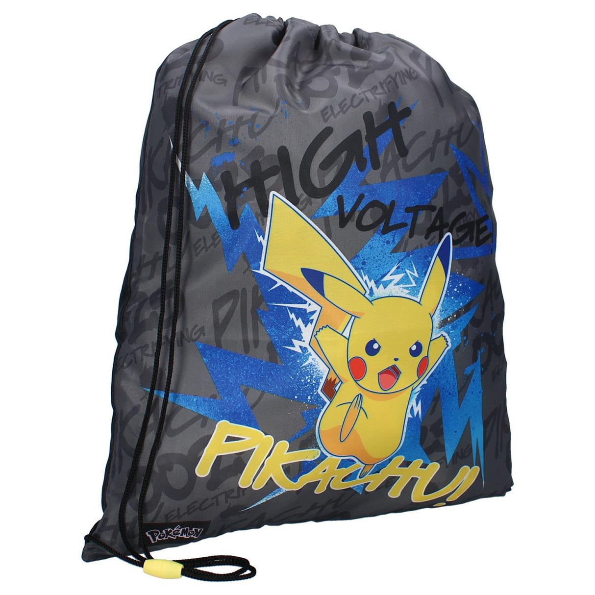 Vadobag gymnastiktaske pokã©mon pikachu 44x36x1cm sort