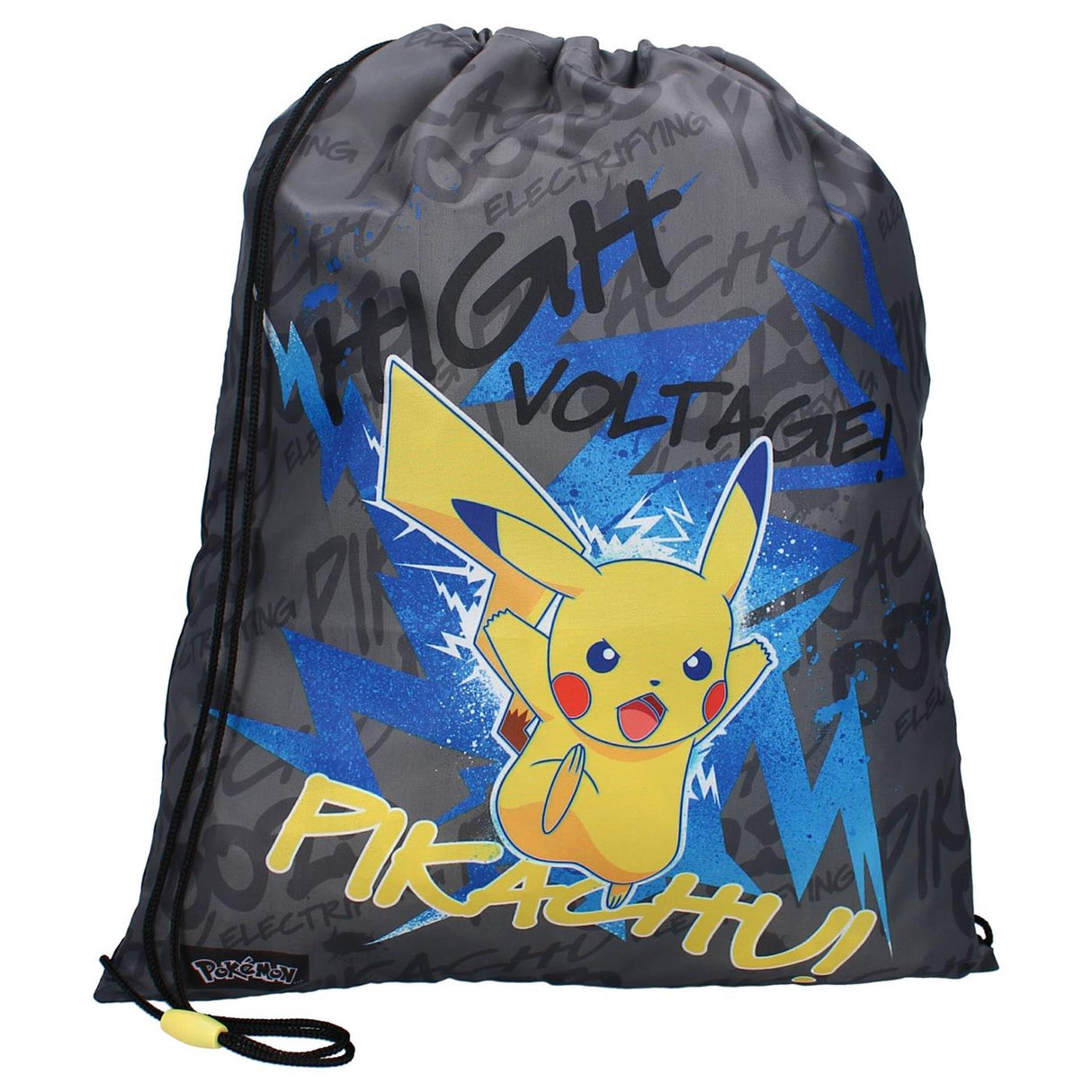 Vadobag gymnastiktaske pokã©mon pikachu 44x36x1cm sort
