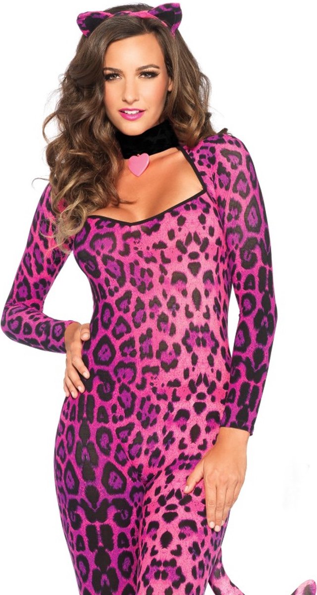 Leg avenue smuk pink cougar catsuit
