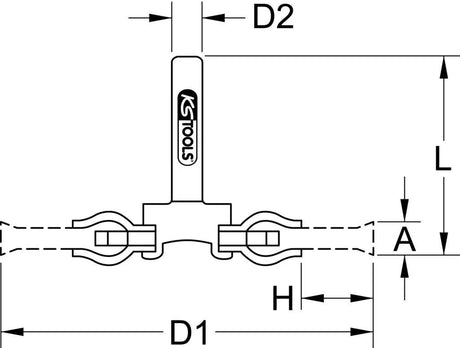 Ks tools rund ståltrådsbørste rund børste med 6 mm skaft ks-værktøj 75x12 mm