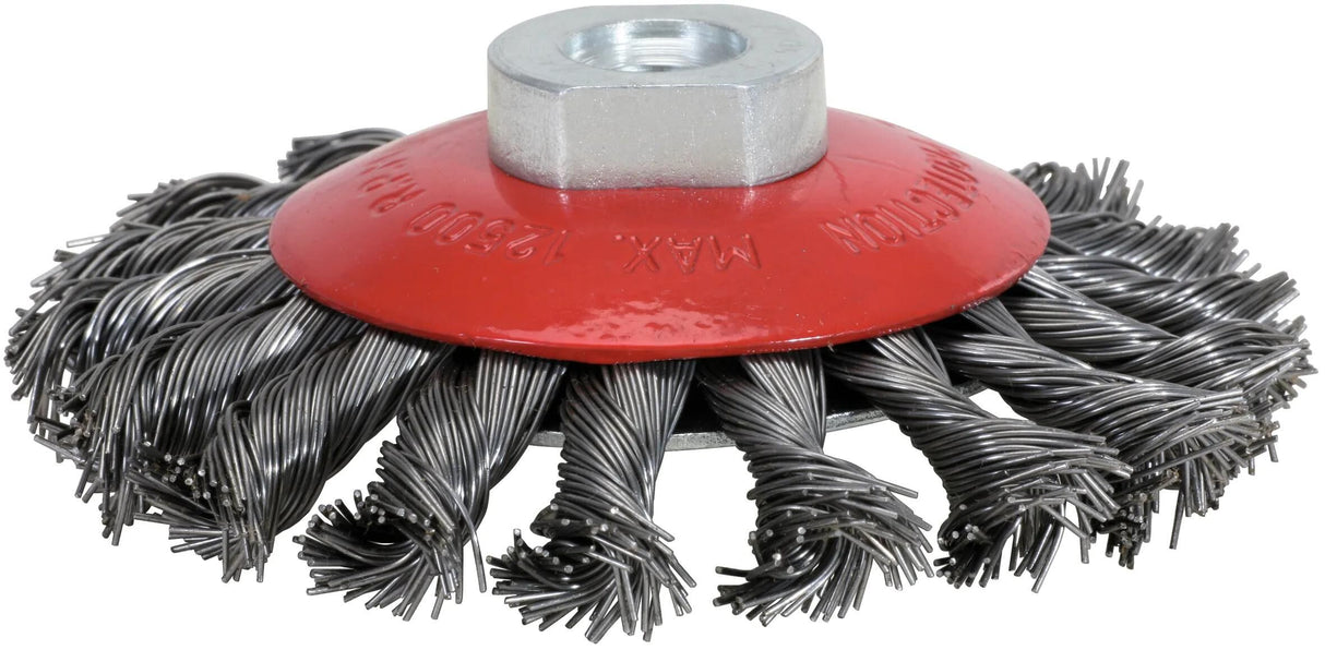Ks tools rund ståltrådsbørste rund børste med hul ks-tools m14x2, d=100mm