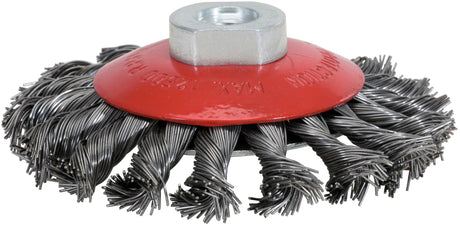 Ks tools rund ståltrådsbørste rund børste med hul ks-tools m14x2, d=100mm