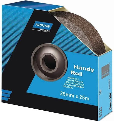 Norton sandpapir r222 sparrolle sandpapir ruller p80 38mmx25m